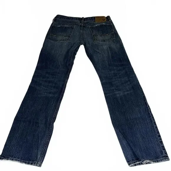 American Eagle Classic Men’s W31 x L32 Straight Blue Denim Jeans Jean Pants - Picture 6 of 8